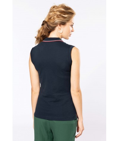 W / SAILOR POLO WITHOUT SLEEVES