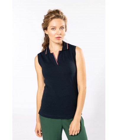W / SAILOR POLO WITHOUT SLEEVES