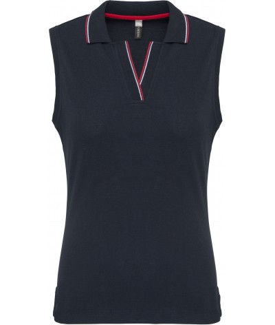 W / SAILOR POLO WITHOUT SLEEVES